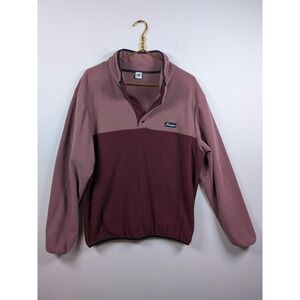 Longboi & Co. Fleece Pullover Sweater Men's XL Made in Canada Recycled Two-Tone